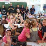 Navilly : pompiers et enfants