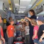 Navilly : pompiers et enfants