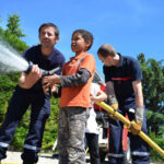 Navilly : pompiers et enfants